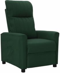 vidaXL Fotoliu rabatabil, verde închis, material textil (342259)