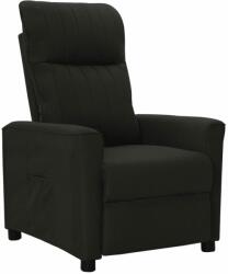 vidaXL Fotoliu rabatabil, negru, material textil (342255)