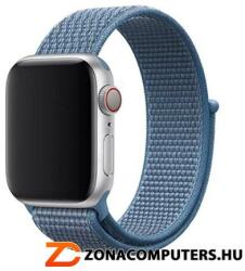 MYBANDZ Apple watch utángyártott rugalmas szövet óraszíj /kék/ 42/44 mm (APW422796)
