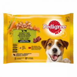 PEDIGREE 4x100g Csirke, Marha + Máj + Zöldség Mártásban Alutasak DH06H - krizsopet