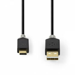 Nedis aranyozott USB-C - USB-A kábel - USB 2.0 - 1, 0 m - 3 A (CCBW60600AT10)