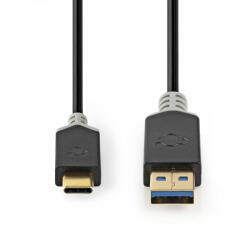 Nedis aranyozott USB-C - USB-A kábel - USB 3.2 - 1, 0 m - 3 A - 5 Gbps (CCBW61600AT10)