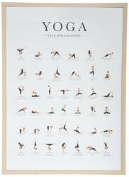 ATMOSPHERA Poster Yoga, rama MDF, sticla, 52x72 cm