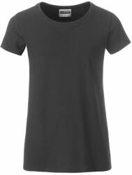 James & Nicholson (Daiber) Klasszikus lány biopamut póló 8007G - Grafitszürke | 2XL (1-8007G-1754916)