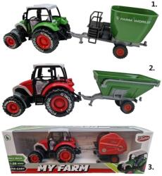 LAMPS Traktor My Farm 28 cm pótkocsival