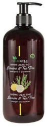 Naturaequa Sapun lichid organic cu lamaie si ulei de arbore de ceai, Naturaequa, 500 ml