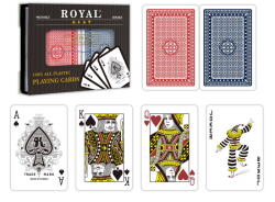 Accesorii Set 2 Pachete Carti Royal Canasta Poker Din Plastic (rba025d205-ab512lr) - piciolino