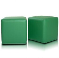 EMI kocka alakú zöld műbőr babzsákfotel