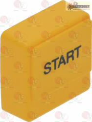 nyomógomb SQUARE sárga 23x23 mm "start