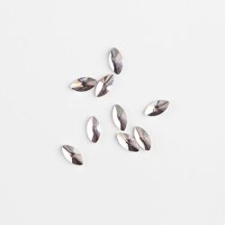 BRILLBIRD Műköröm Formakövek (10 db-os) navette 3x6mm clear