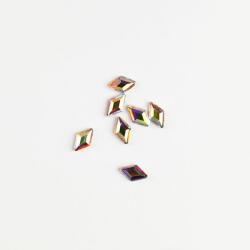 BRILLBIRD Műköröm Formakövek (10 db-os) rhombus 3x5mm clear AB