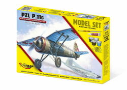 Mirage Hobby Macheta / Model Mirage Set Samolot P. 11C (848094)