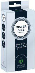 My Size Mister Size Prezervative de Marimea Perfecta Latime 47 mm pentru Placere si Siguranta 10 bucati