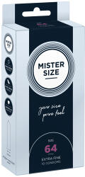 My Size Mister Size Prezervative de Marimea Perfecta Latime 64 mm pentru Placere si Siguranta 10 bucati