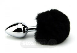 Furry Fantasy Codita de Iepuras Negru Dop Anal