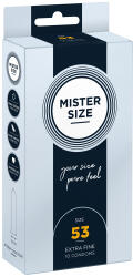 My Size Mister Size Prezervative de Marimea Perfecta Latime 53 mm pentru Placere si Siguranta 10 bucati