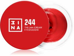 3INA The 24H Cream Eyeshadow krémes szemhéjfestékek árnyalat 244 Red 3 ml