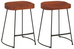 vidaXL Scaune de bar Gavin 2 buc. 45, 5x38x53 cm lemn masiv de mango (344914)