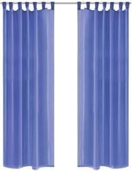 vidaXL Draperii din voal, 2 buc. , 140 x 245 cm, albastru regal (132247)
