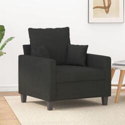 vidaXL Fotoliu canapea, negru, 60 cm, material textil (348819) Canapea