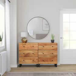 vidaXL Servante, 2 buc. , 60x33x75 cm, lemn masiv de acacia (3143636) Comoda