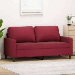 vidaXL Canapea cu 2 locuri, roșu vin, 140 cm, catifea (348749) Canapea