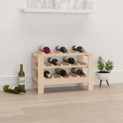 vidaXL Suport de vinuri, 61, 5x30x42 cm, lemn masiv de pin (822561) - vidaxl