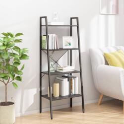 vidaXL Raft vertical cu 4 niveluri, negru, 56x35x140 cm (336366) Biblioteca