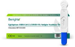 Beright SARS-CoV-2 Ag egylépéses antigén nyalókás nyálgyorsteszt otthoni felhasználásra - 1 db tesztkészlet (nyálból - nyalókás) - Lejárati idő: 2026-08-31