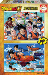 Educa Puzzle Educa din 2 x 100 de piese - Dragon Ball (EDU18214) Puzzle