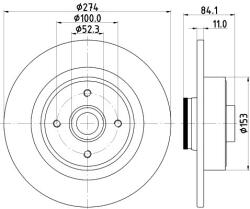 RINGER Disc frana RENAULT GRAND SCENIC II (JM0/1) (2004 - 2016) RINGER 0950004267