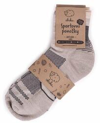 Vlnka 2 pár Merino sportzokni bézs zokniméret 39-42