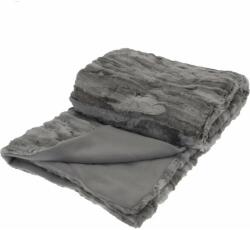 4-Home Pătură micropluș Marmură gri, 130 x 150 cm