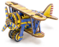 Wooden City Puzzle 3D Mecanic, Avion usor, 65 piese (LE-012)