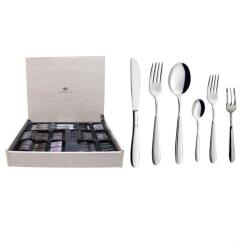 Inoxriv Giotto, set tacam, Inoxriv, 72 piese, cutie lemn (66401072) Tacam