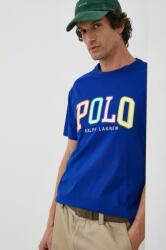 Ralph Lauren pamut póló , nyomott mintás - kék L