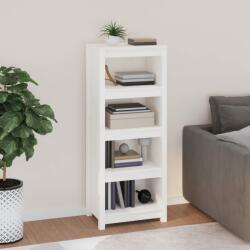 vidaXL Bibliotecă, alb, 50x35x125, 5 cm, lemn masiv de pin (821710) Biblioteca