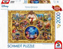 Schmidt Spiele Puzzle Schmidt din 2000 de piese - Mickey și Minnie, colaj de vis, tip 2 (57371) Puzzle