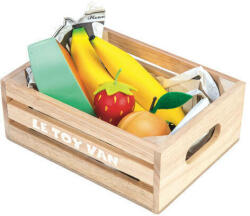 Le Toy Van Fructe de lemn într-o ladă (PR00521989)