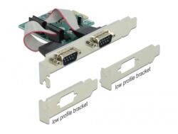 Delock PCI-E Bővítőkártya > 2x Soros RS-232 (90007) - elektroszalon
