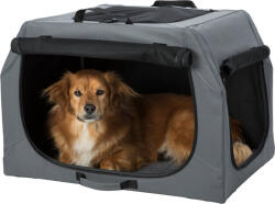 TRIXIE (-25%) Geanta Transport Auto Cazare Caini, Easy, S-M: 71x49x51 cm, Gri, 39732