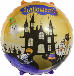 Mezőfi Team Kft Fólia lufi, 18"/46 cm, halloween - kastély