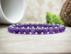 R. M. ékszer Ametiszt ásvány karkötő (2038-RM-19)