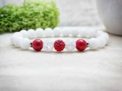 R. M. ékszer Az ünnep fénye vegyes ásvány karkötő (14080-PA-15)