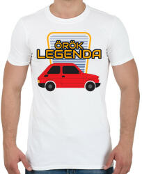 printfashion Polski Fiat Örök Legenda - Férfi póló - Fehér (10997978)