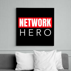 printfashion NETWORK HERO - Vászonkép - Fekete (10927541)