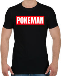 printfashion POKEMAN - Férfi póló - Fekete (10995234)
