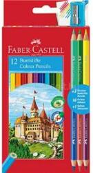 Faber-Castell 12 db+3 db-os bicolor (120112+3) színes ceruza készlet (FABER-CASTELL_P3033-1794) (FABER-CASTELL_P3033-1794)