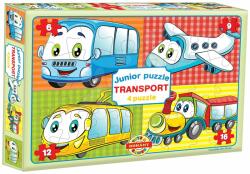 Dohány Puzzle Junior Transport 4 Közlekedési eszközök Dohány 6-9-12-16 darabos 24 hó-tól (DH502030)