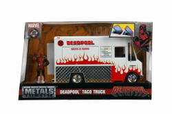 Simba Toys Jada Marvel Set Camionul De Mancare Scara 1: 24 Si Figurina Metalica Deadpool (253225000) - drool
